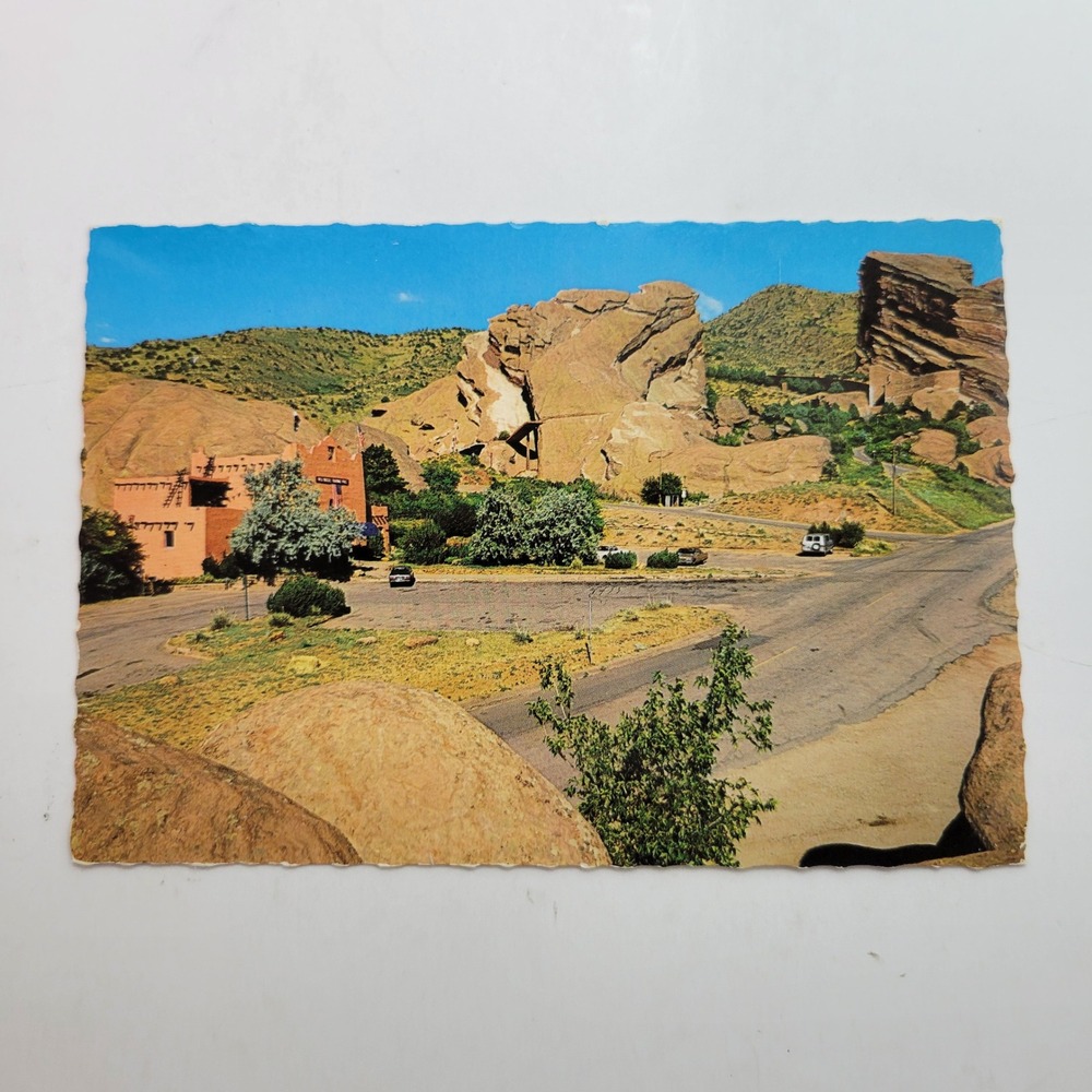 Red Rocks Trading Post Colorado Souvenir Postcard Vintage Travel Photo